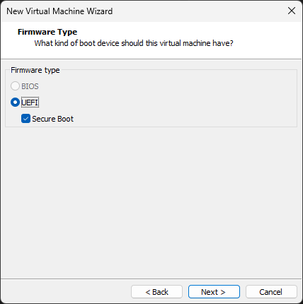 Firmware-type-vmware