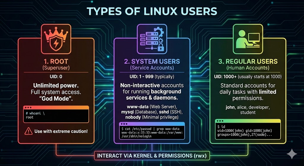 types-of-users-in-linux