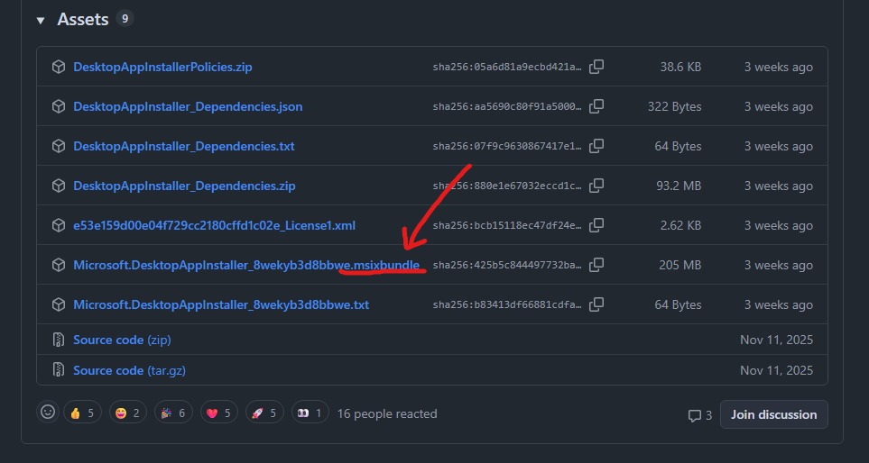 winget-download-through-github